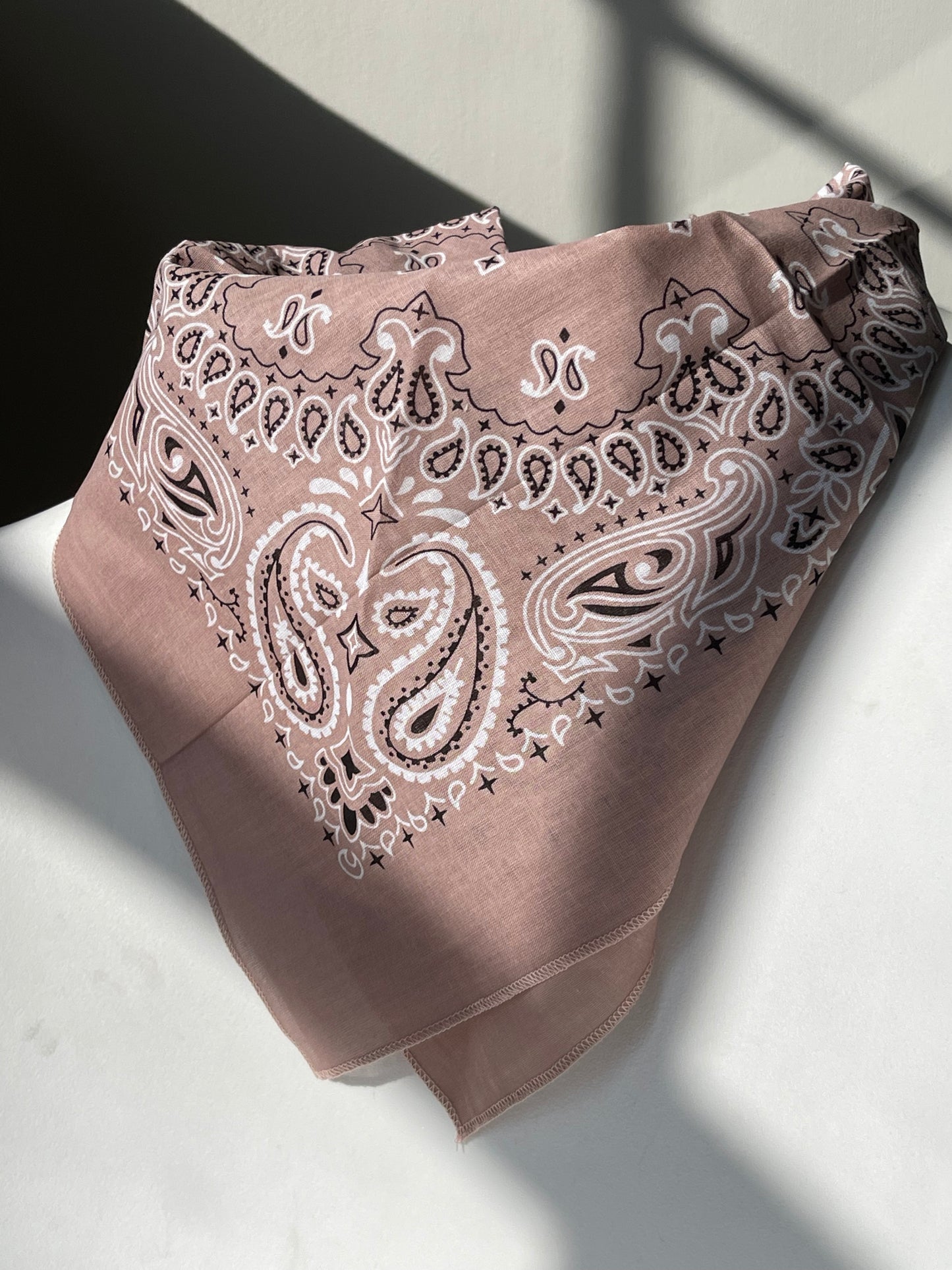 Garret Classic Cotton Bandana In Sand