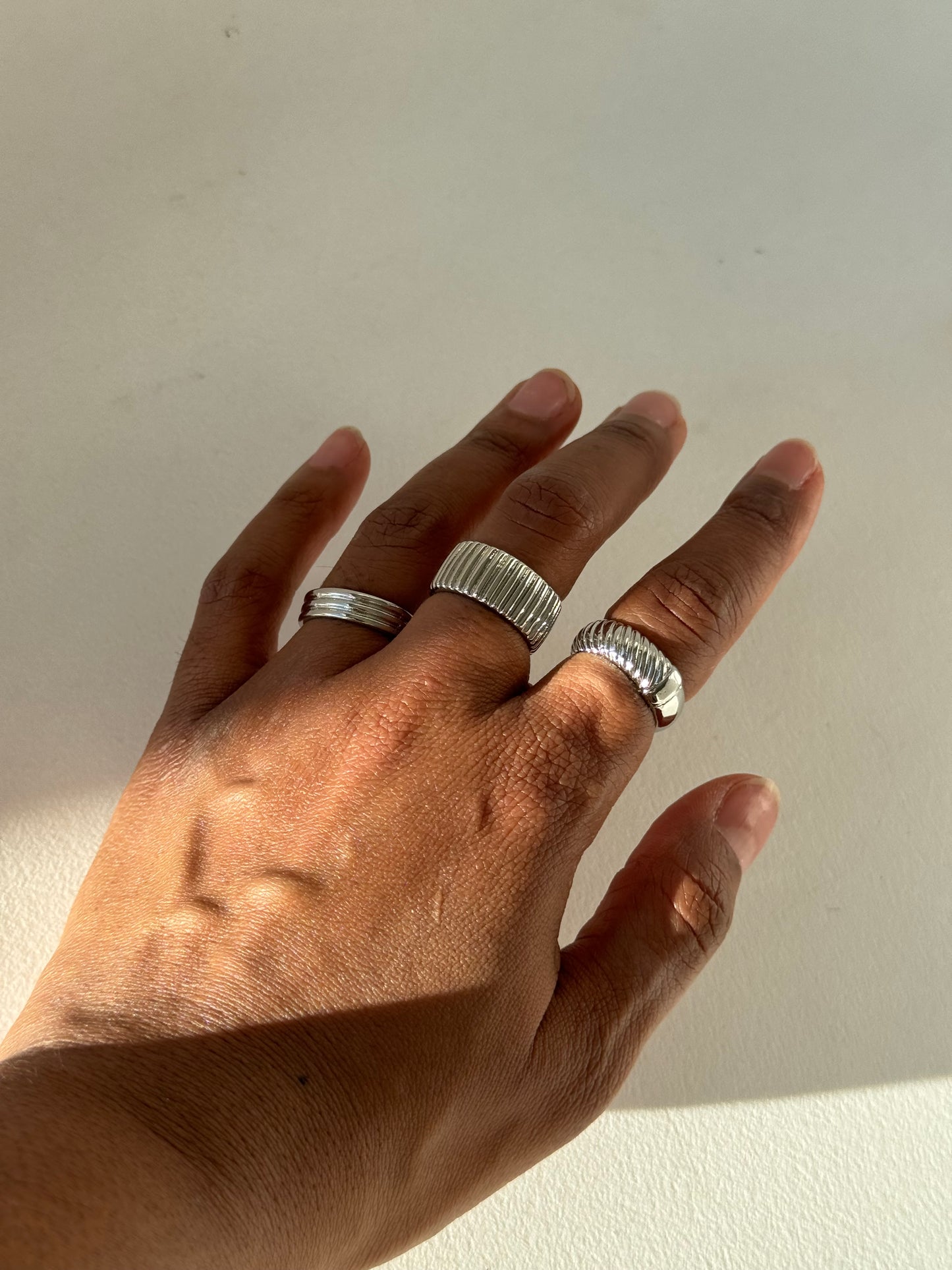 Sawyer Classic Ring Set In Silver