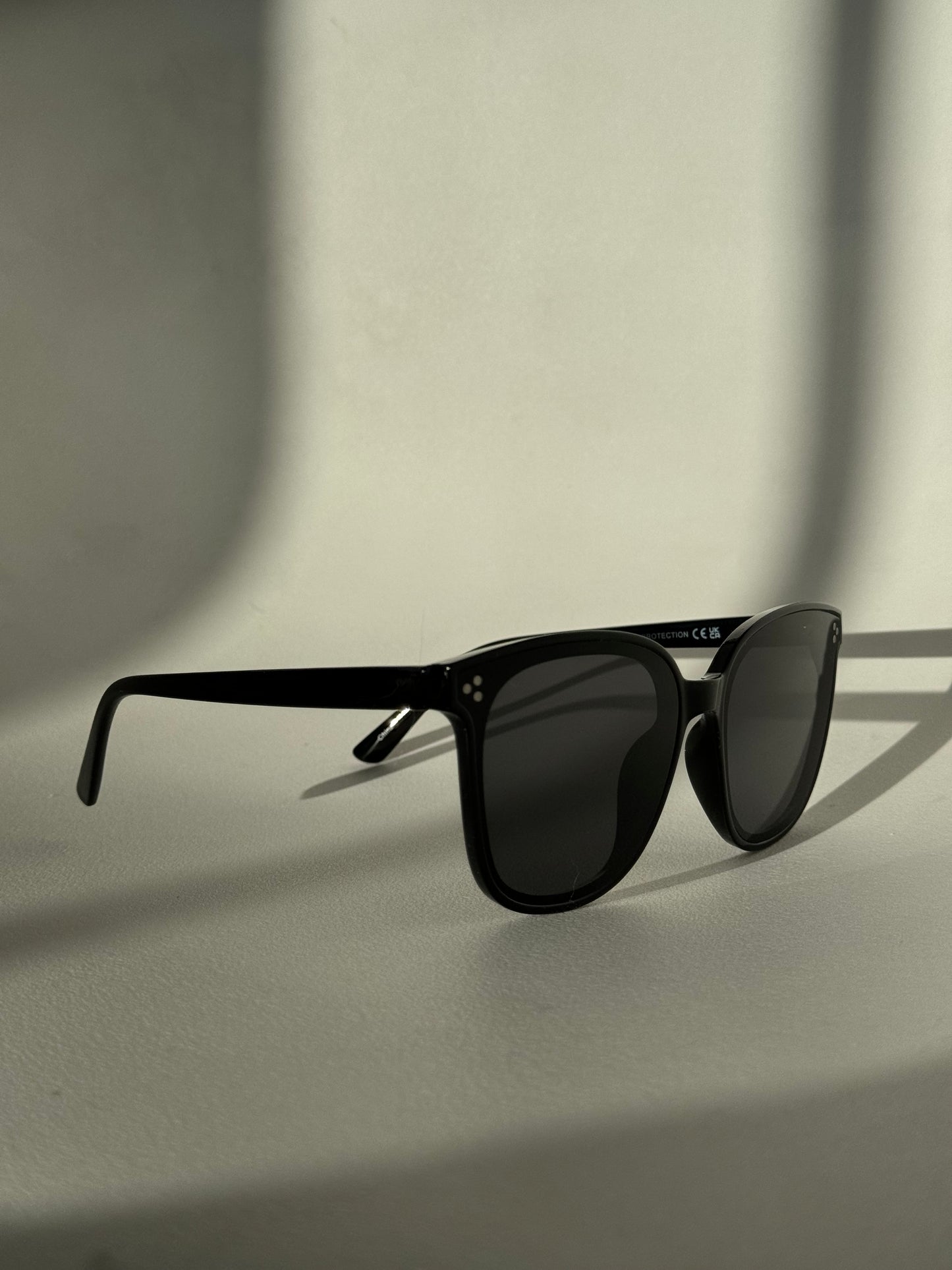 Dave Tri Stud Classic Sunglasses In Jet Black