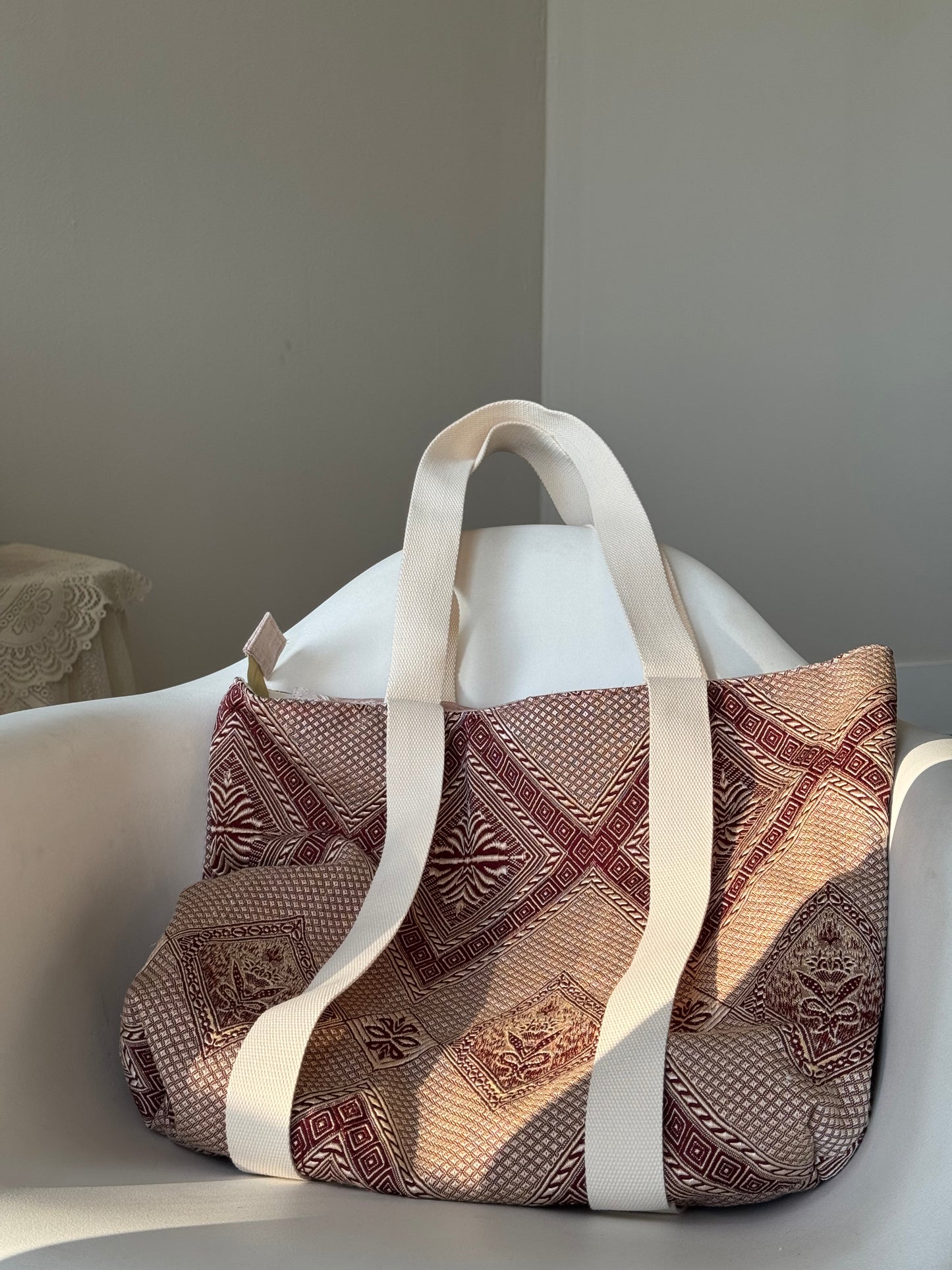 Manga Handcrafted Small Hat Holder Tote Bag