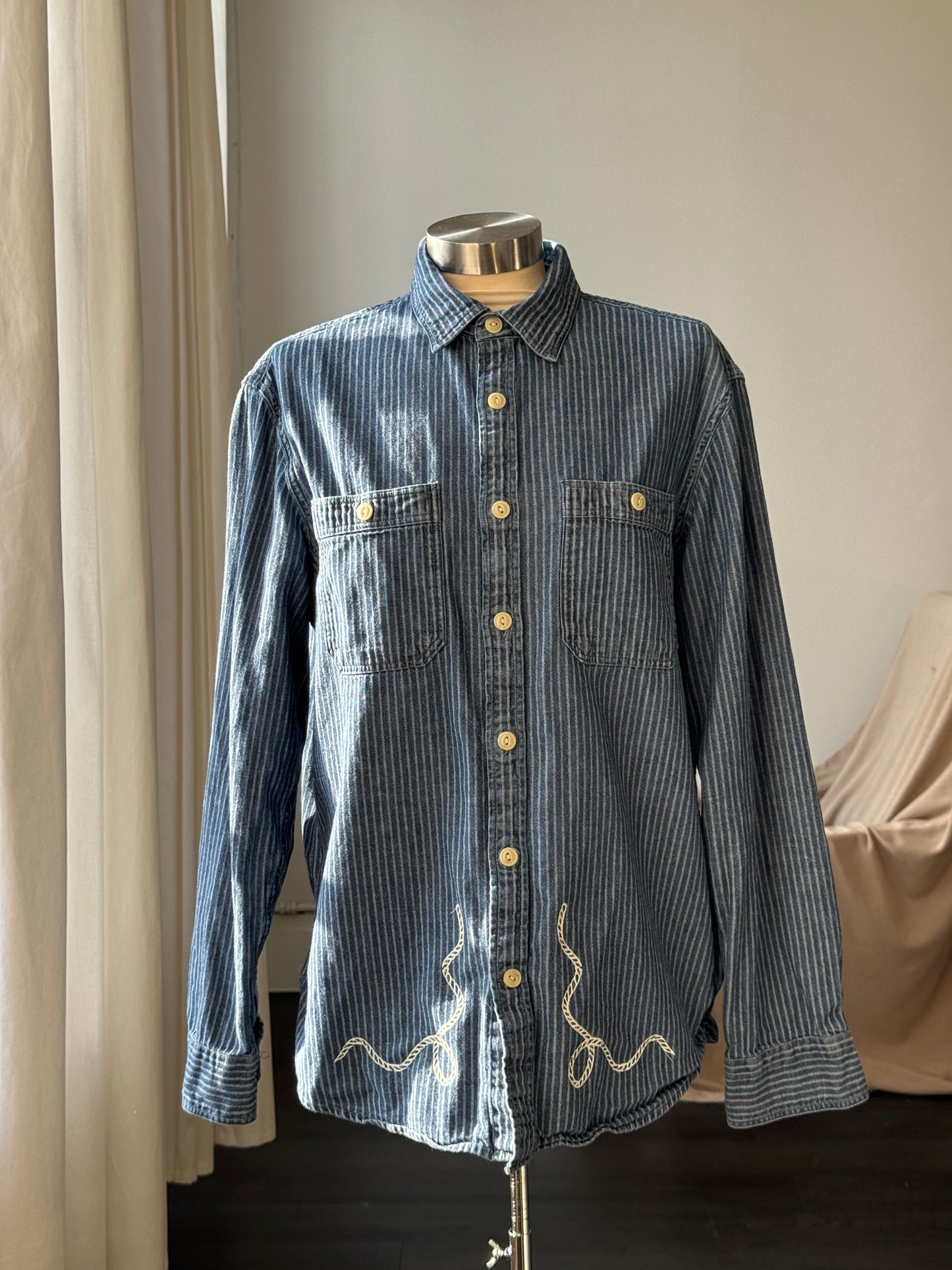 Jaxson Handcrafted Embroidered Old Souls Button Down