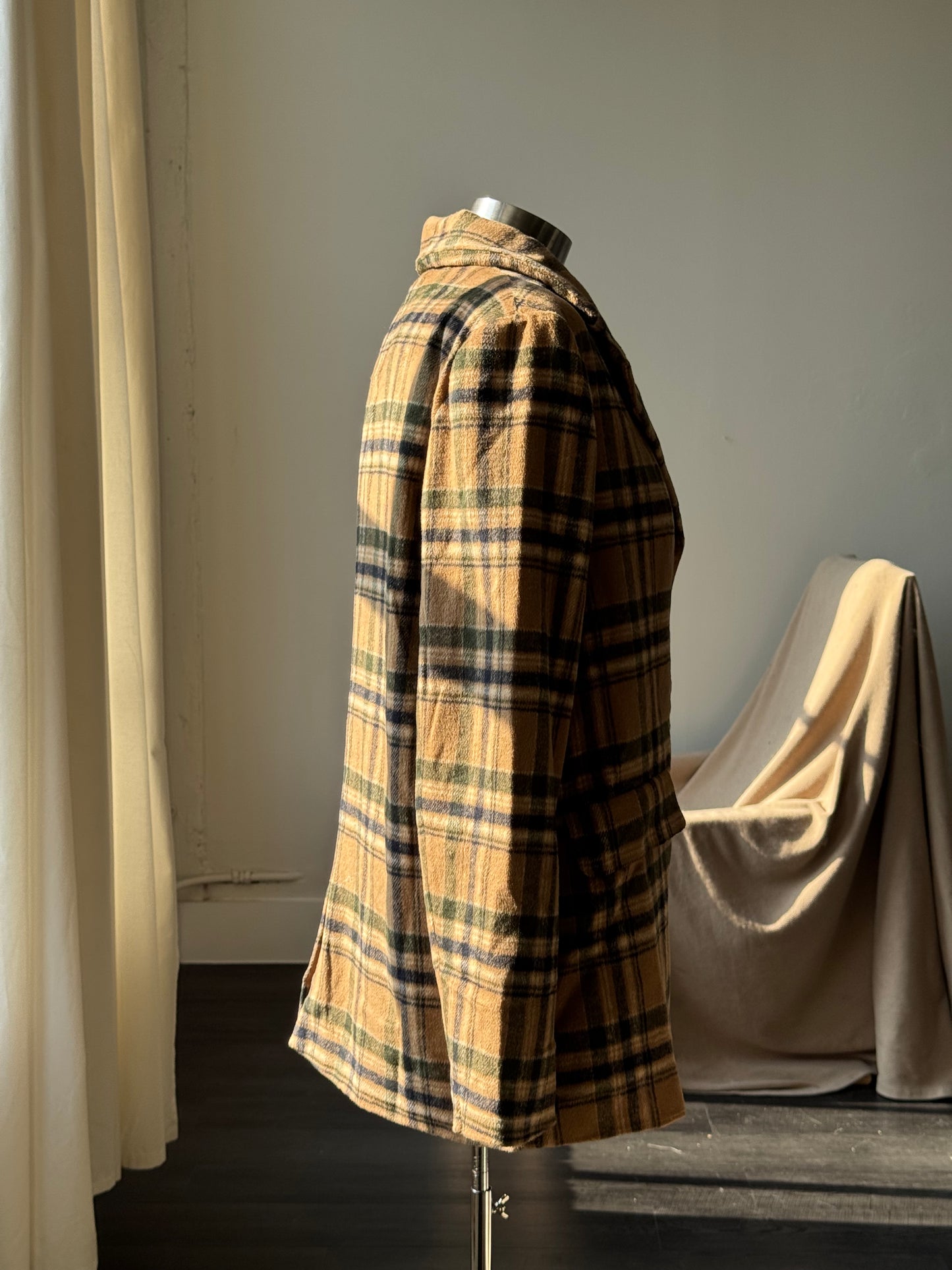Marlene Classic Country Sports Coat Dad Blazer In Forest Mud