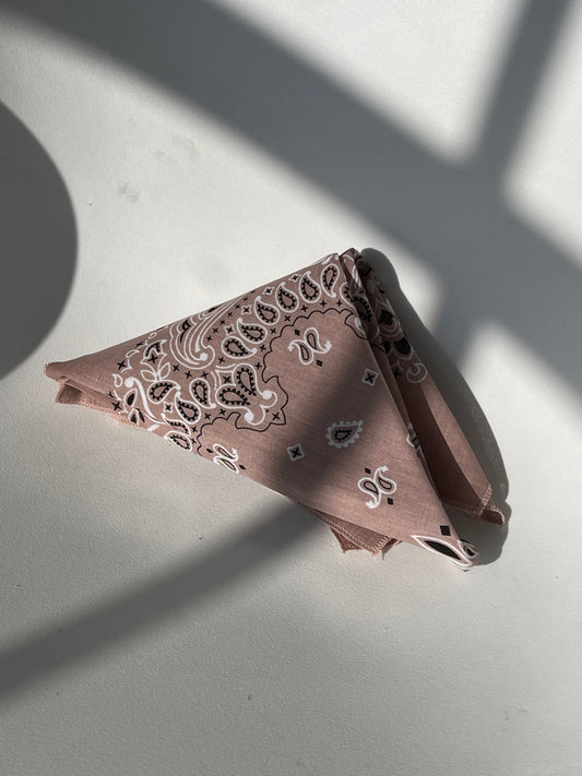 Garret Classic Cotton Bandana In Sand