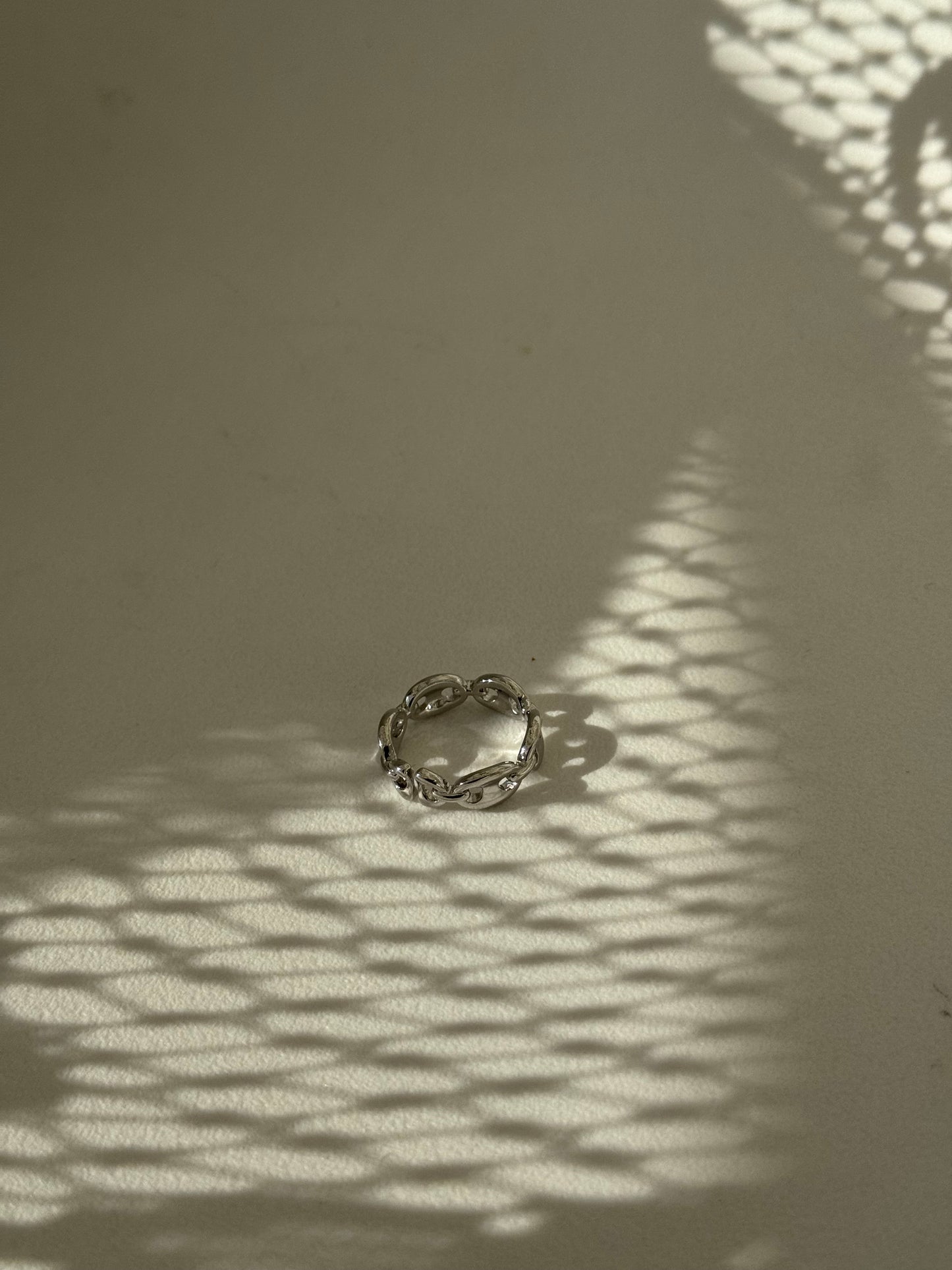 Keith Link Ring In Silver 