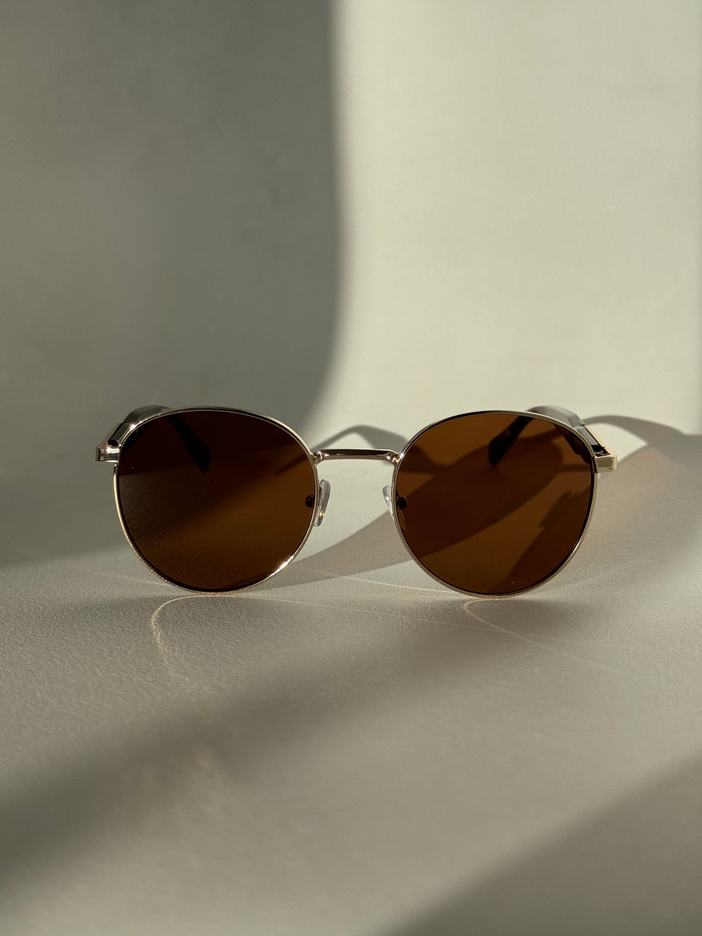 Davon Classic 80s Style Sunglasses In Brown
