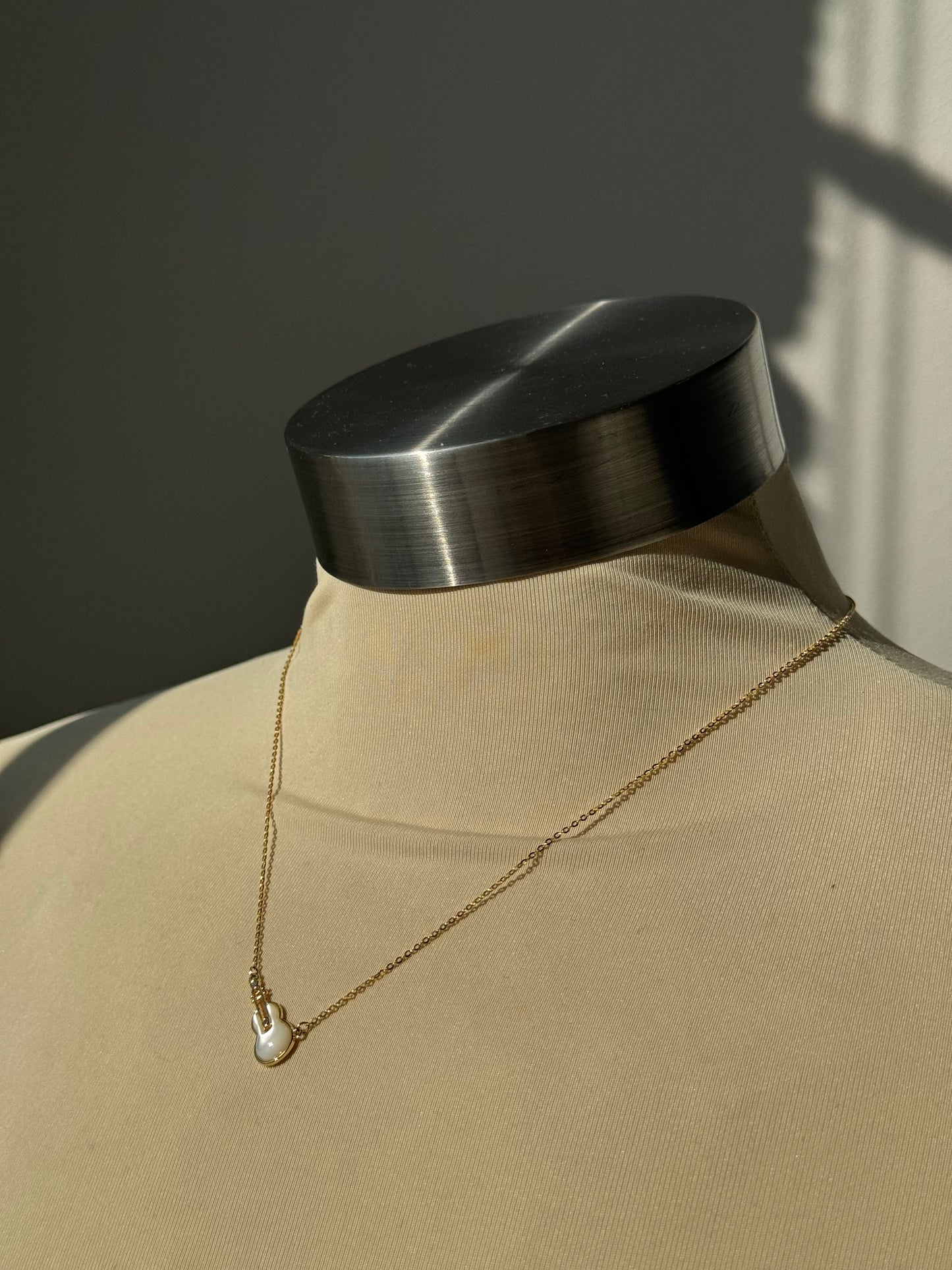 Nash Guitar Gold Dipped & Resin Charm Necklace