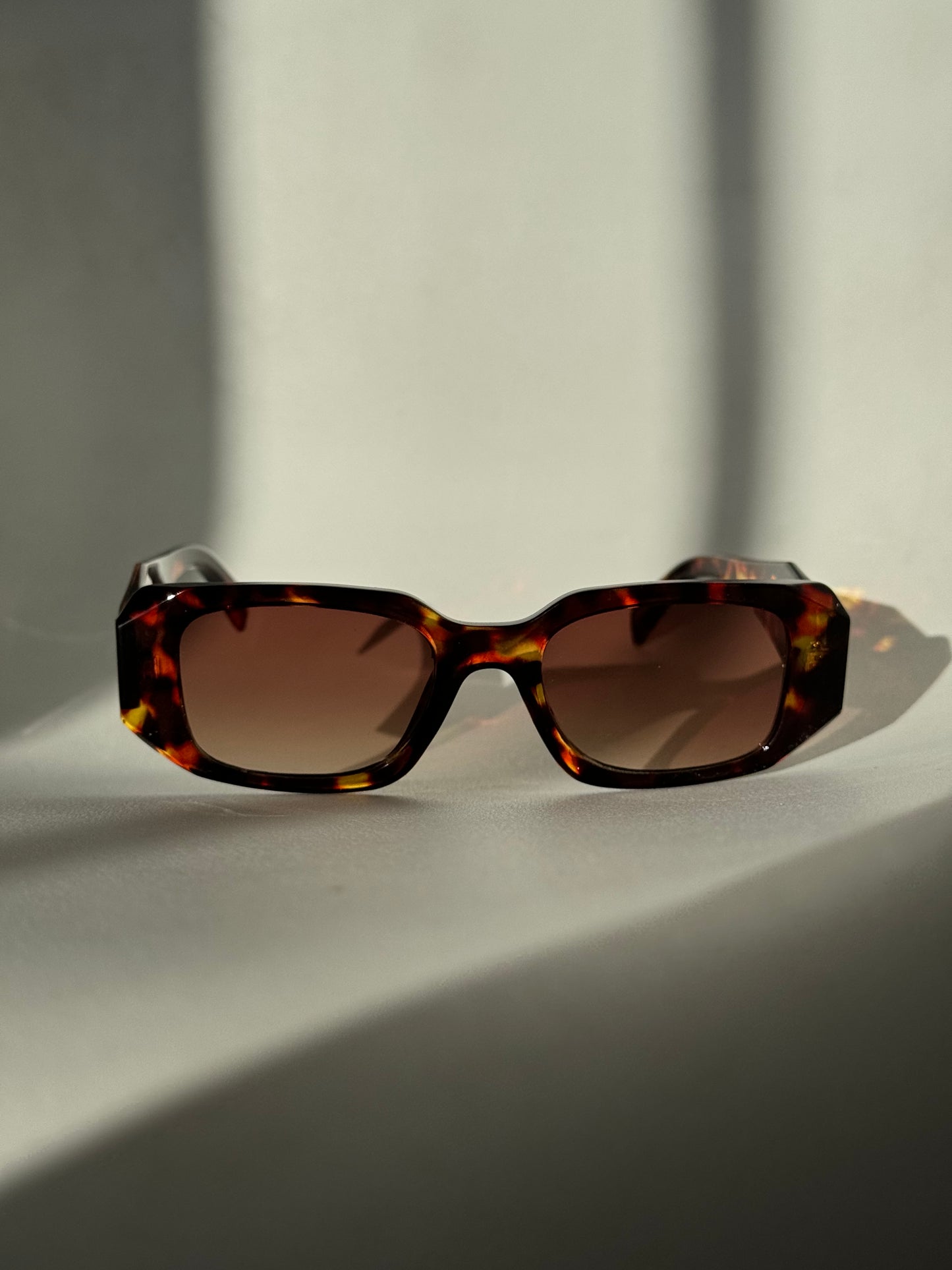 Tammy Square & Geo Sunglasses In Tortoise