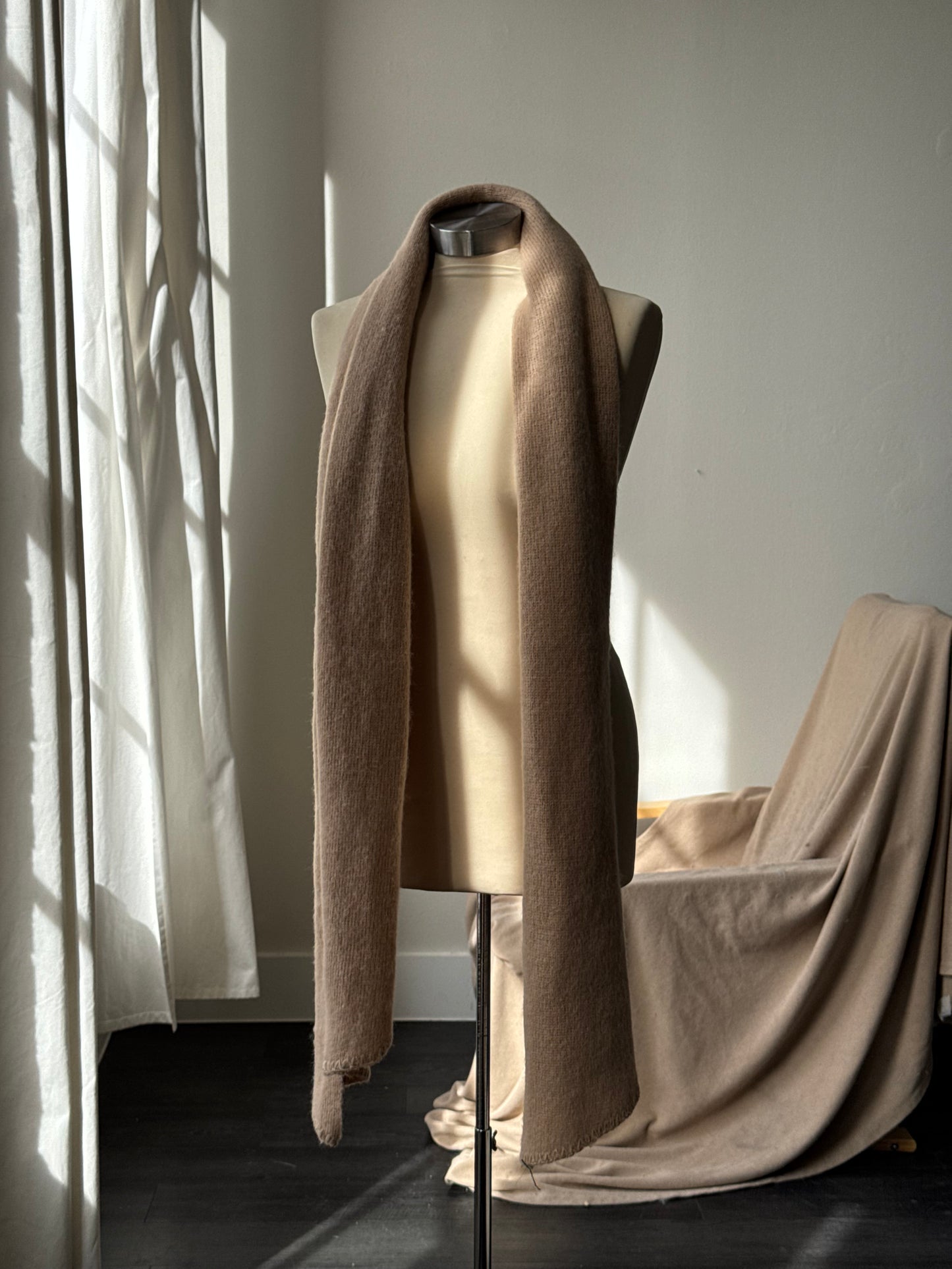 Tina Ultra Soft Classic Scarf In Taupe