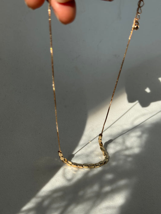 Nadine Nugget Gold Dipped Necklace In Gold