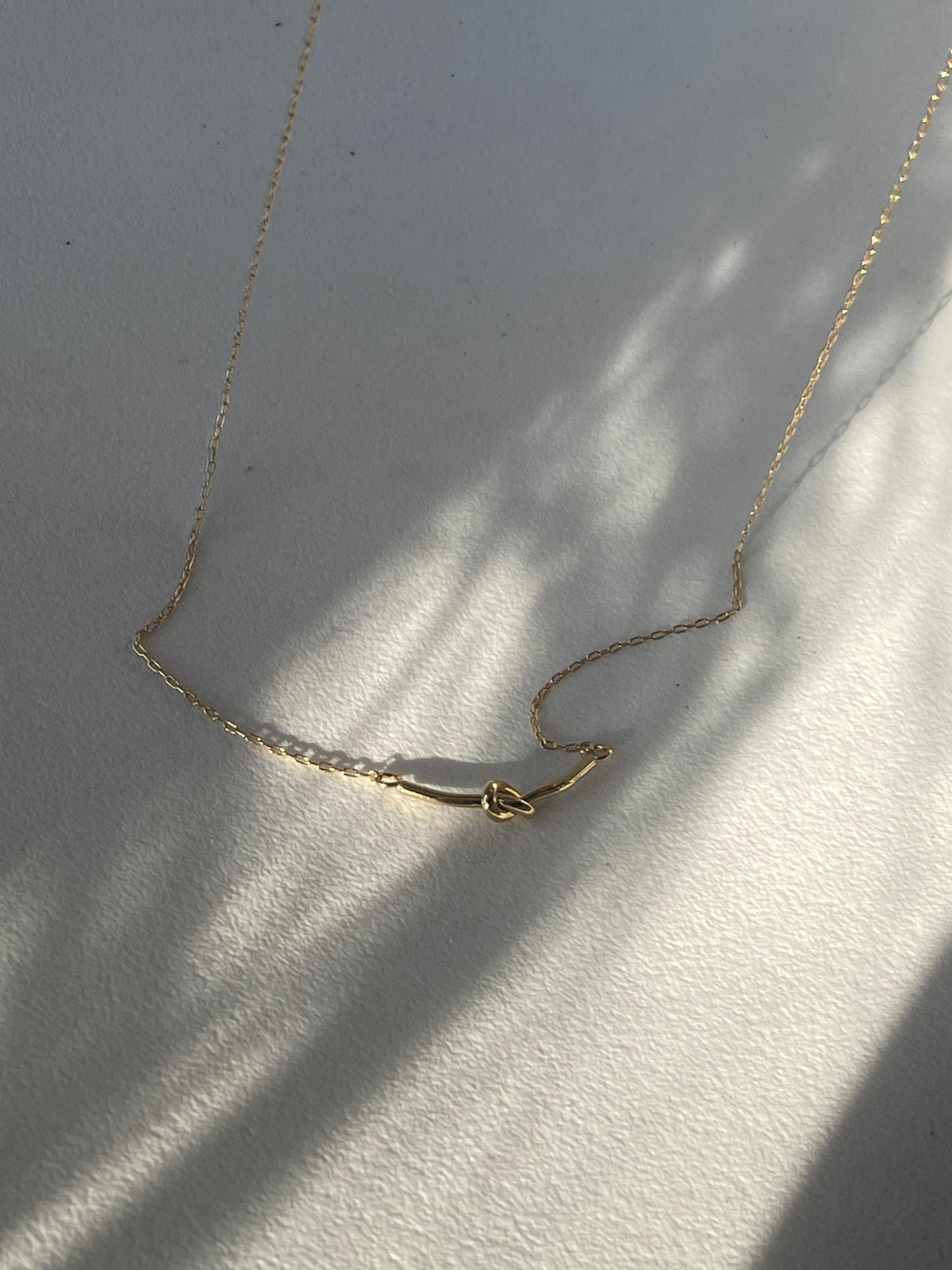 Forget Me Knot 18K Gold Plated Necklace
