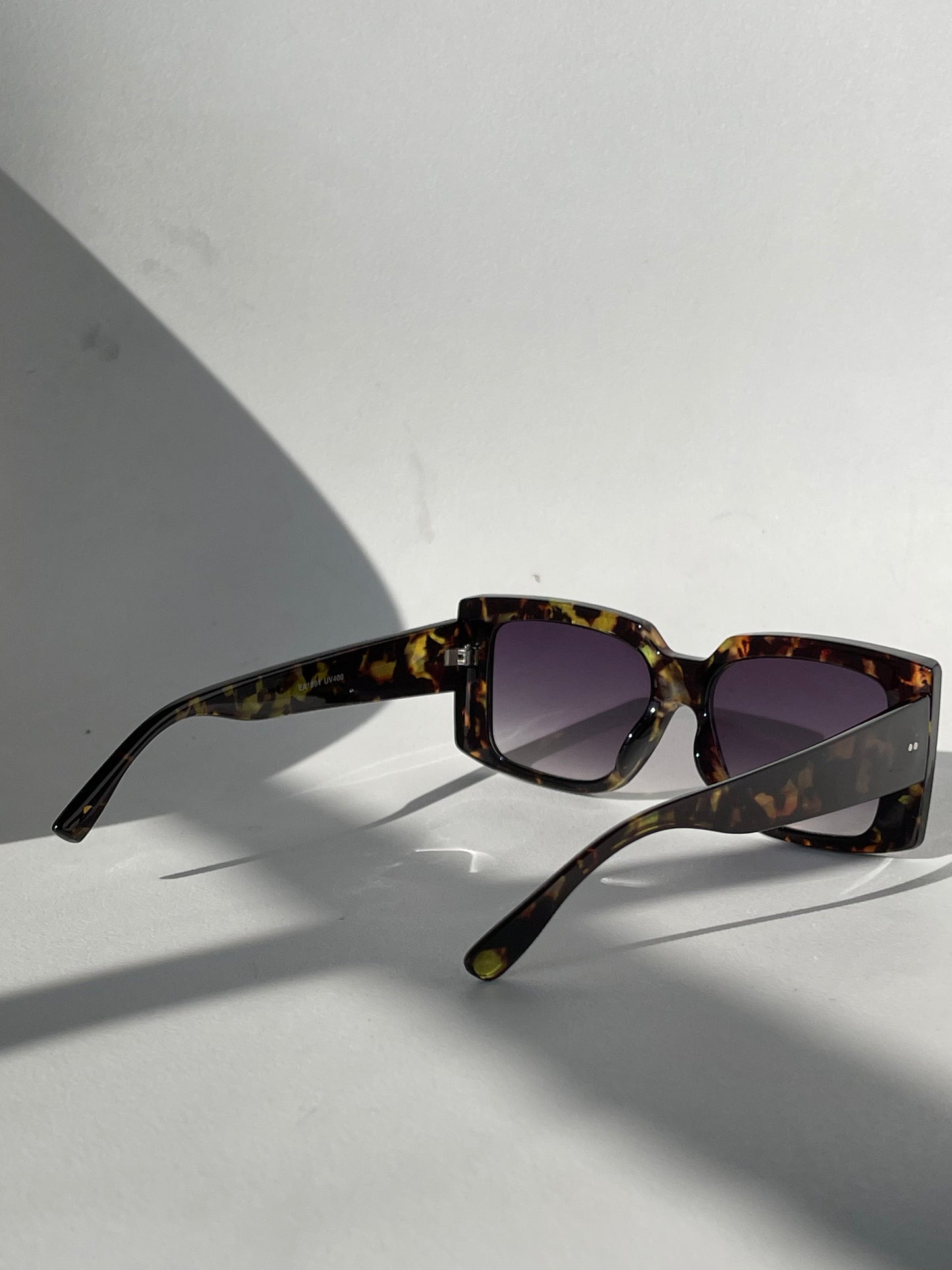 Celine Classic Square Sunglasses In Green Tortoise