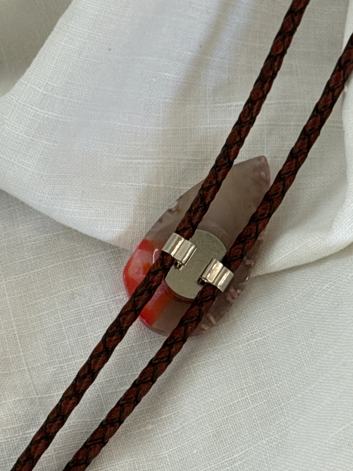 Handcrafted Agate Bolo Tie