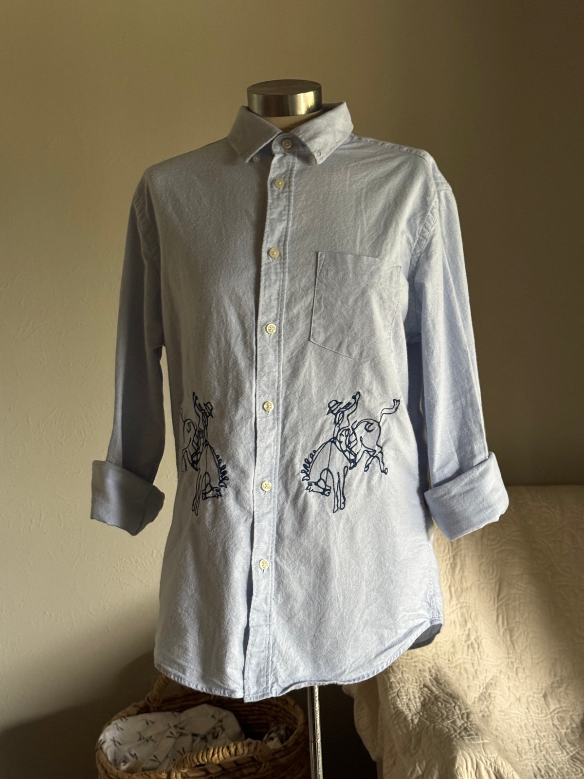 Jaxson Handcrafted Embroidered Button Down