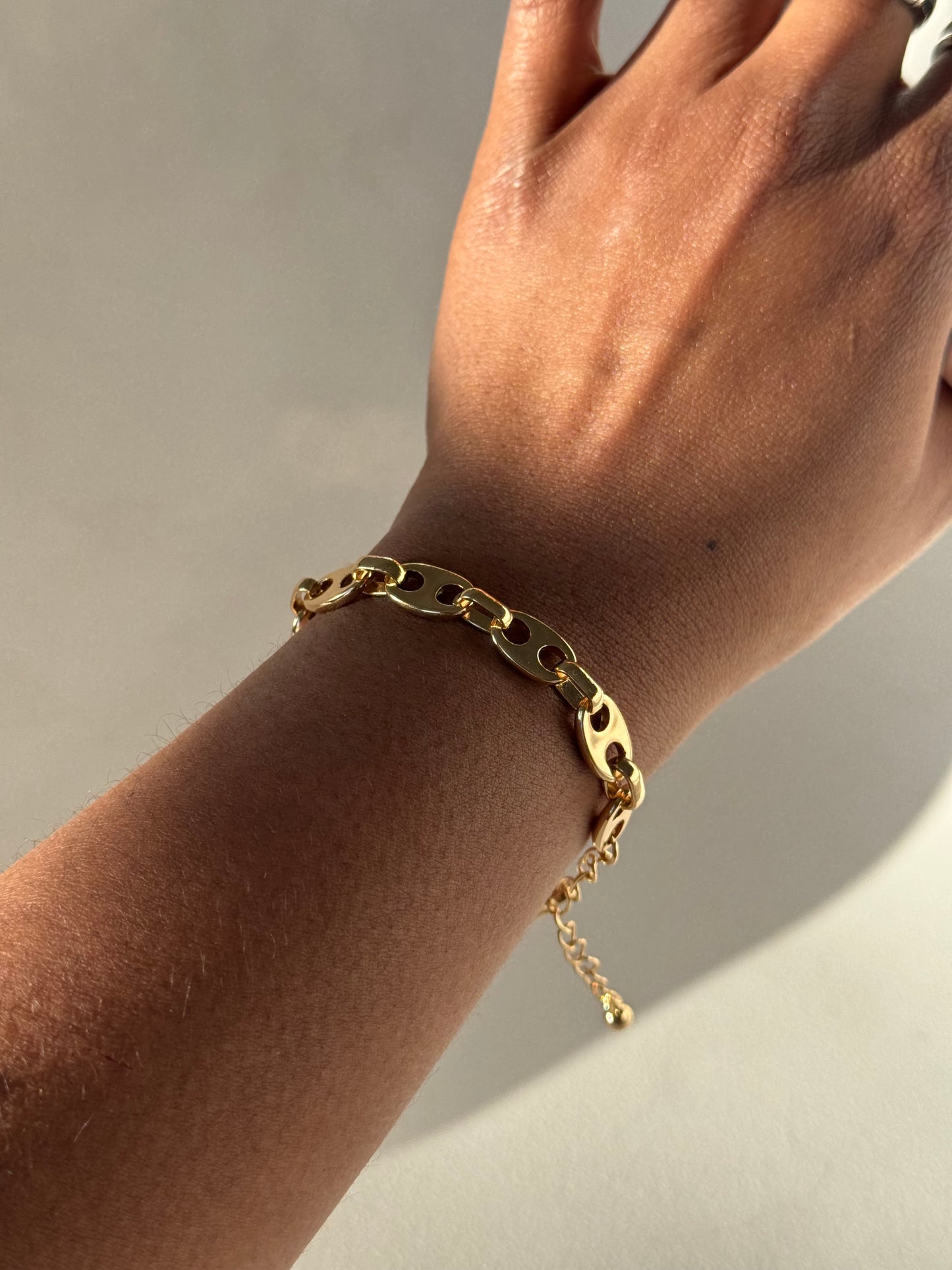 Reagan Chain Link Bracelet In Gold