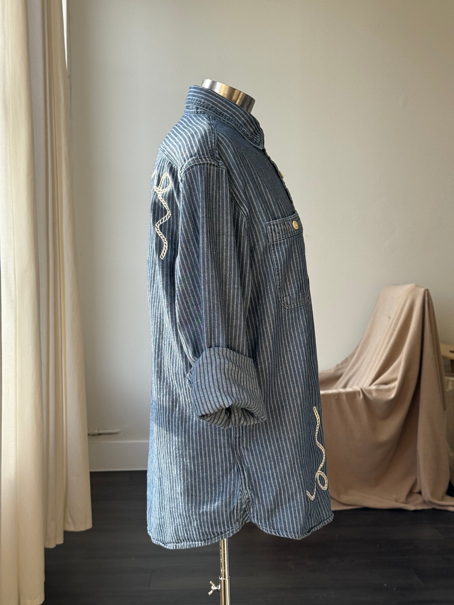 Jaxson Handcrafted Embroidered Old Souls Button Down