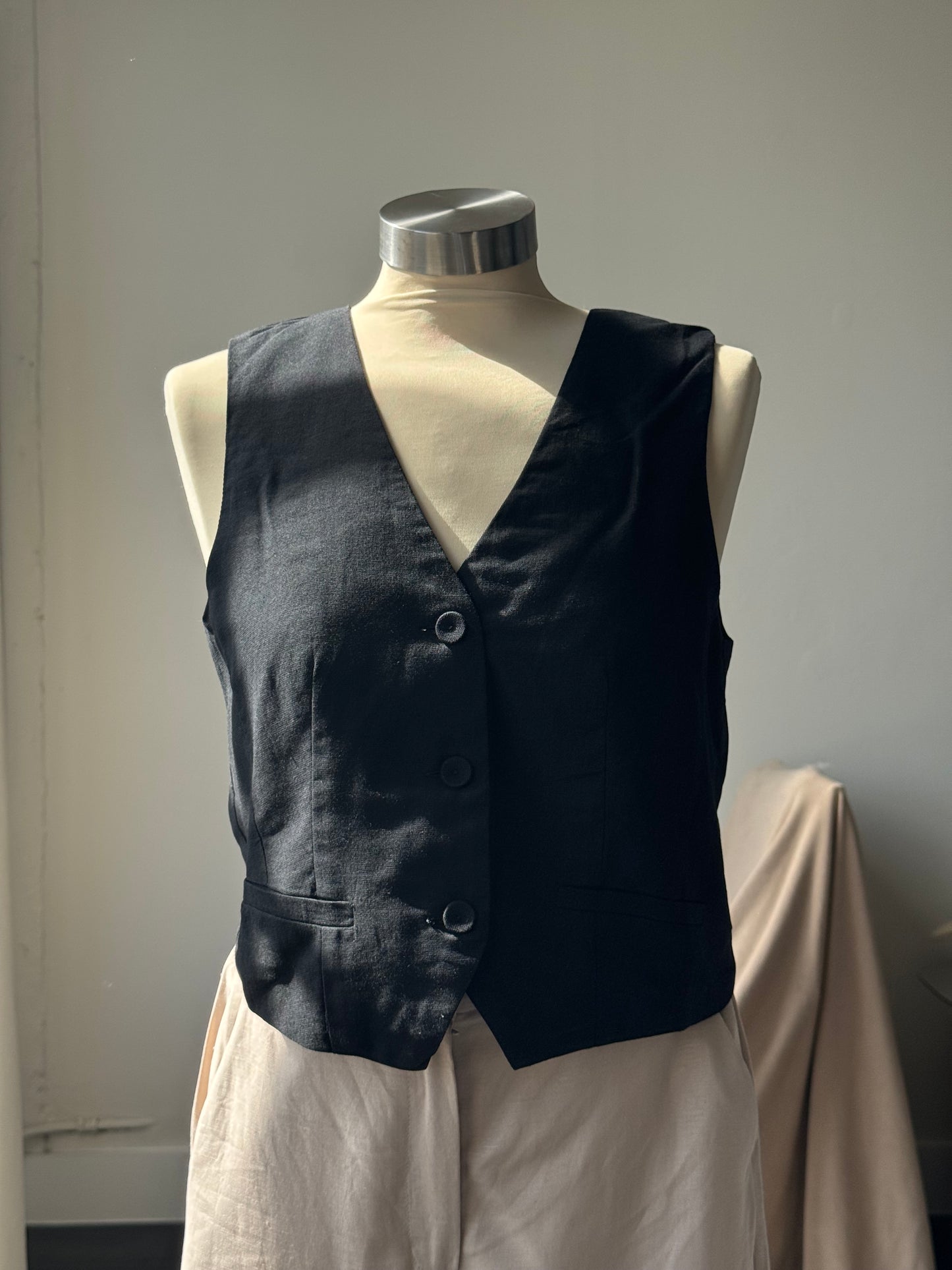 Sonia Classics Cotton Vest In Black