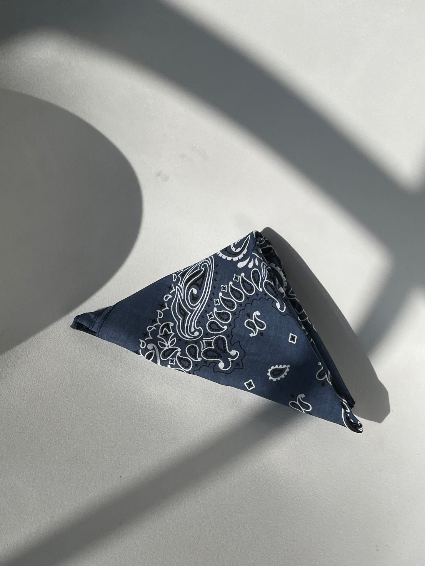 Garret Classic Cotton Bandana In Vintage Navy