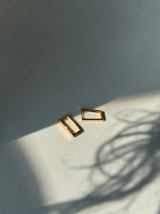 Ricky’s Rectangle Hug Hoop Earring In Gold