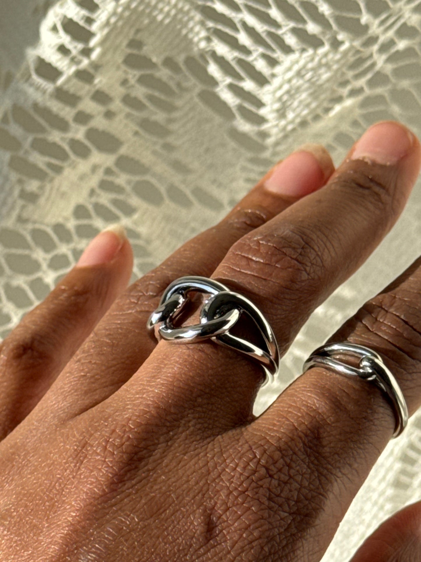 Paul Classic Single Link Ring In Silver