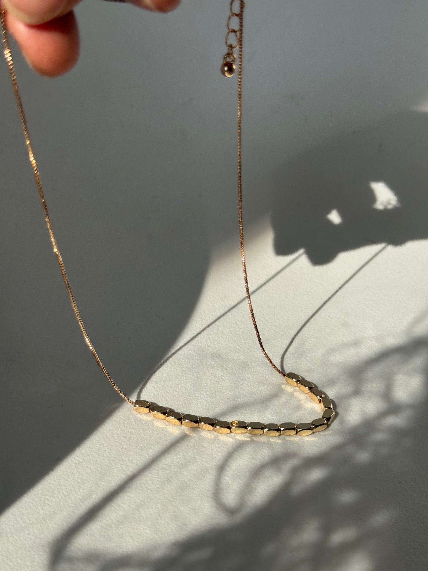 Nadine Nugget Gold Dipped Necklace In Gold