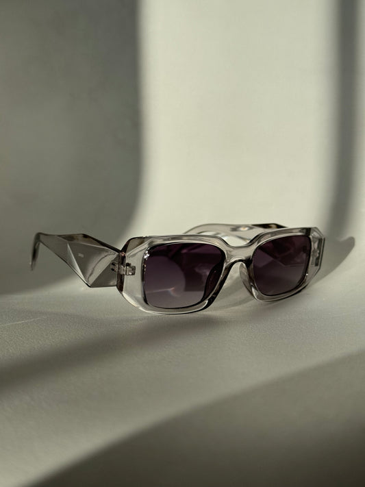 Tammy Square & Geo Sunglasses In Grey