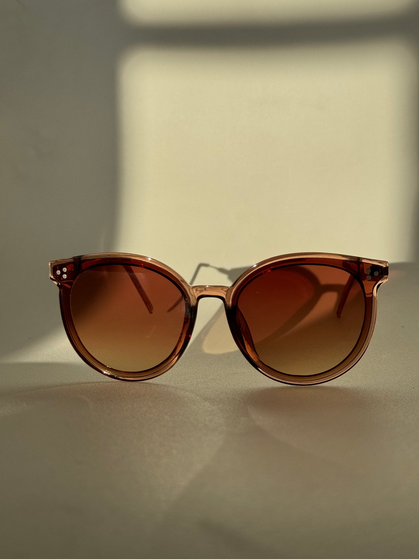 Patrick Tri Stud Sunglasses In Taupe