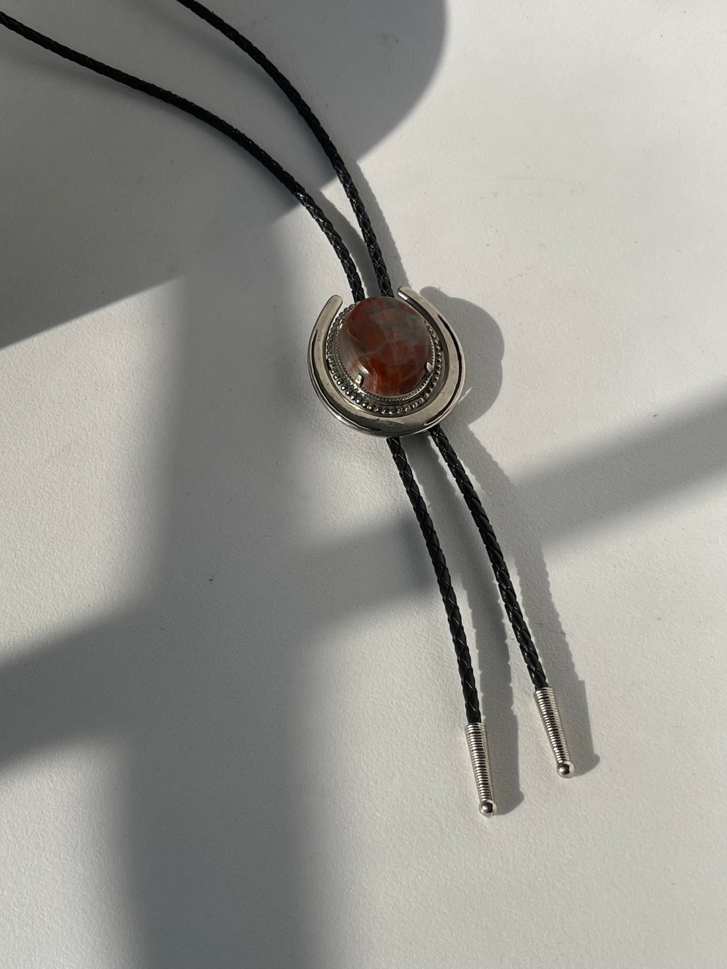 Horseshoe & Agate Vintage Bolo