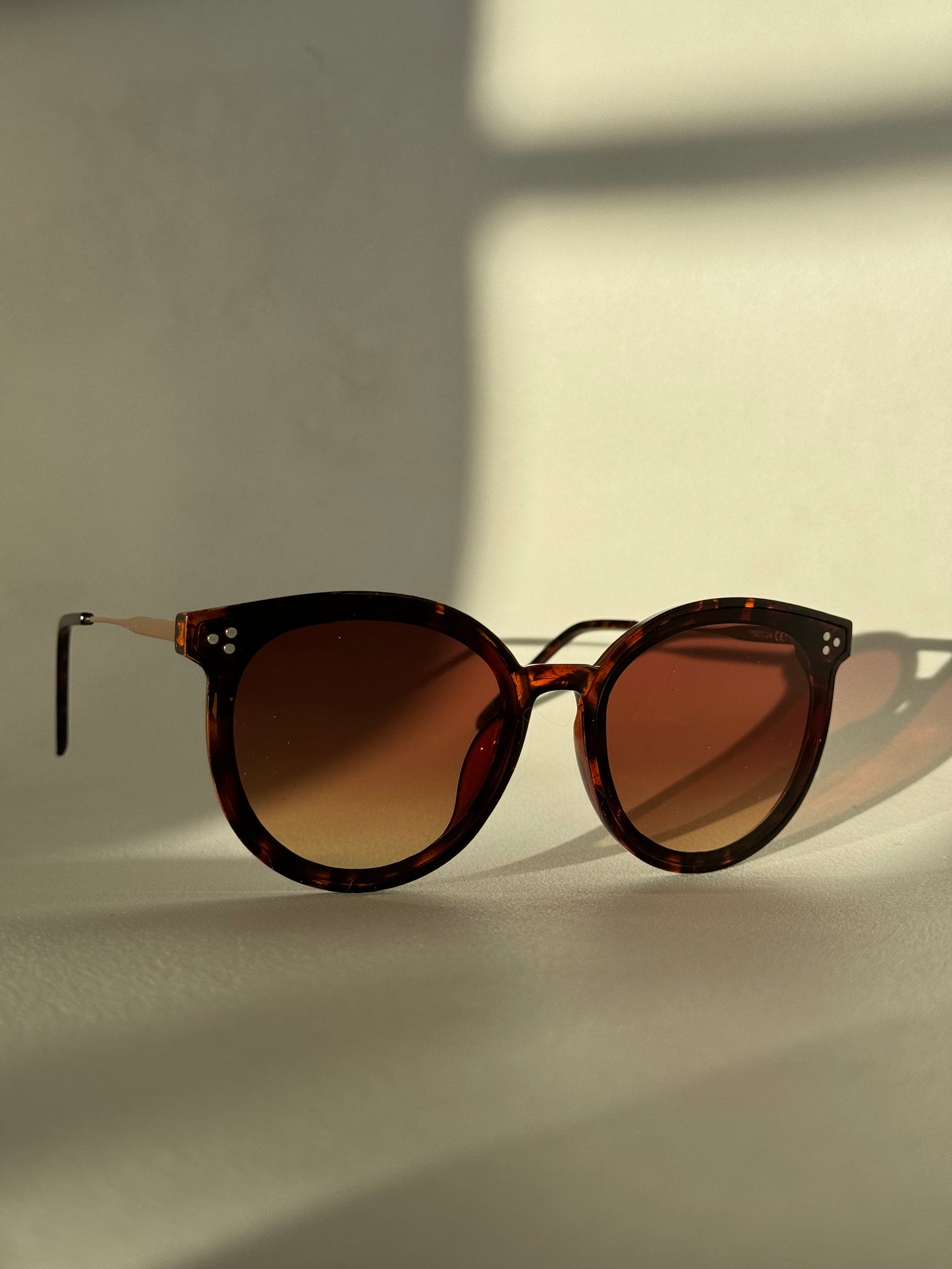 Patrick Tri Stud Sunglasses In Tortoise