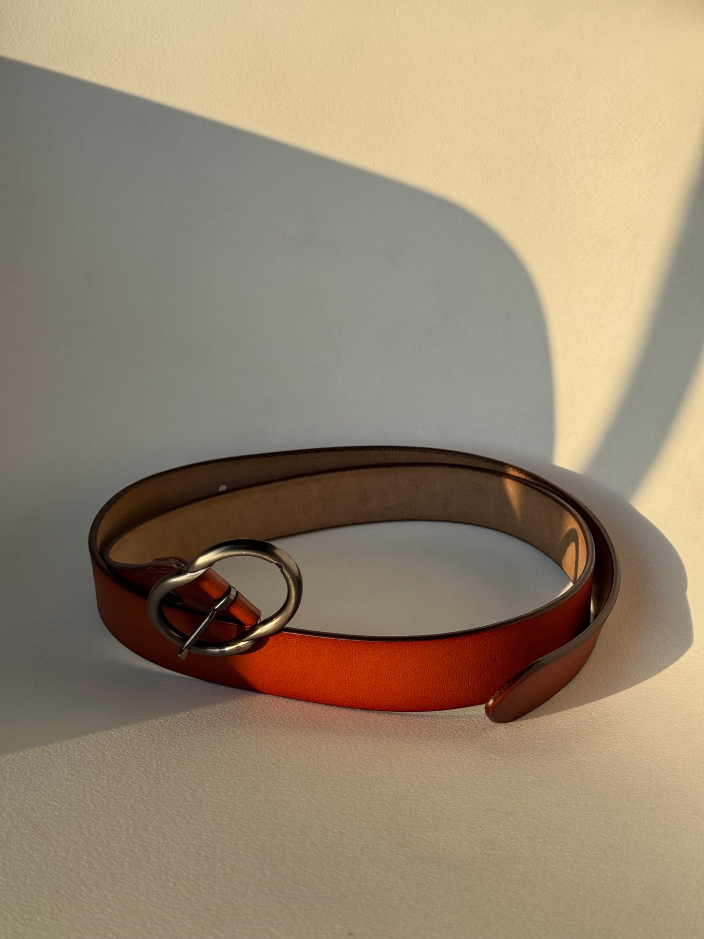 Michael Classic Gunmetal Belt In Desert Brown