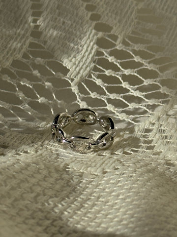 Keith Link Ring In Silver 