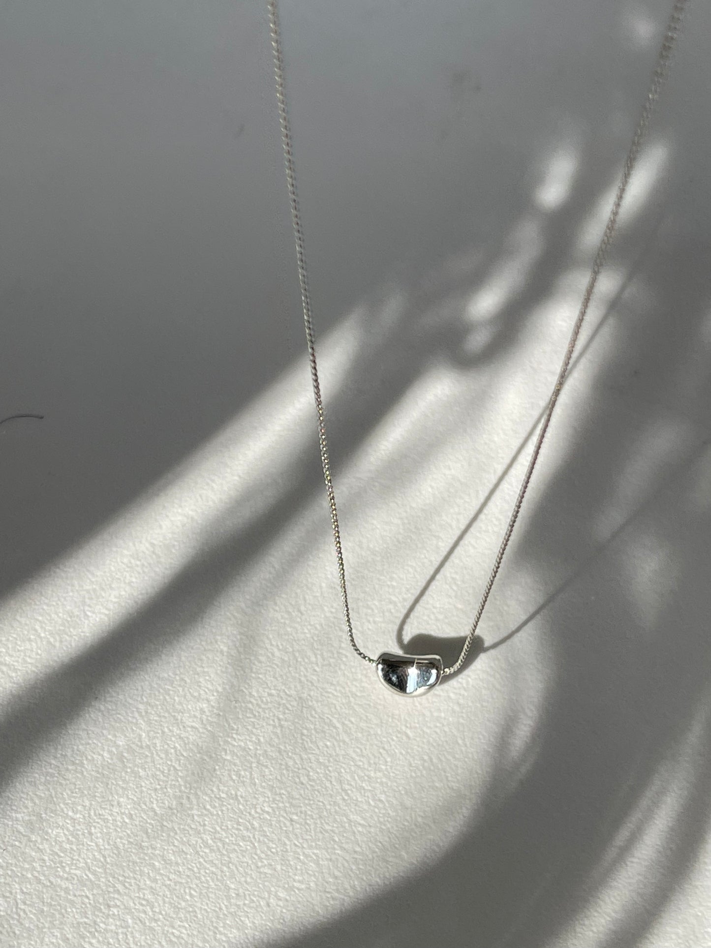 Crescent White Gold Dipped Nugget Mini Statement Necklace In Silver