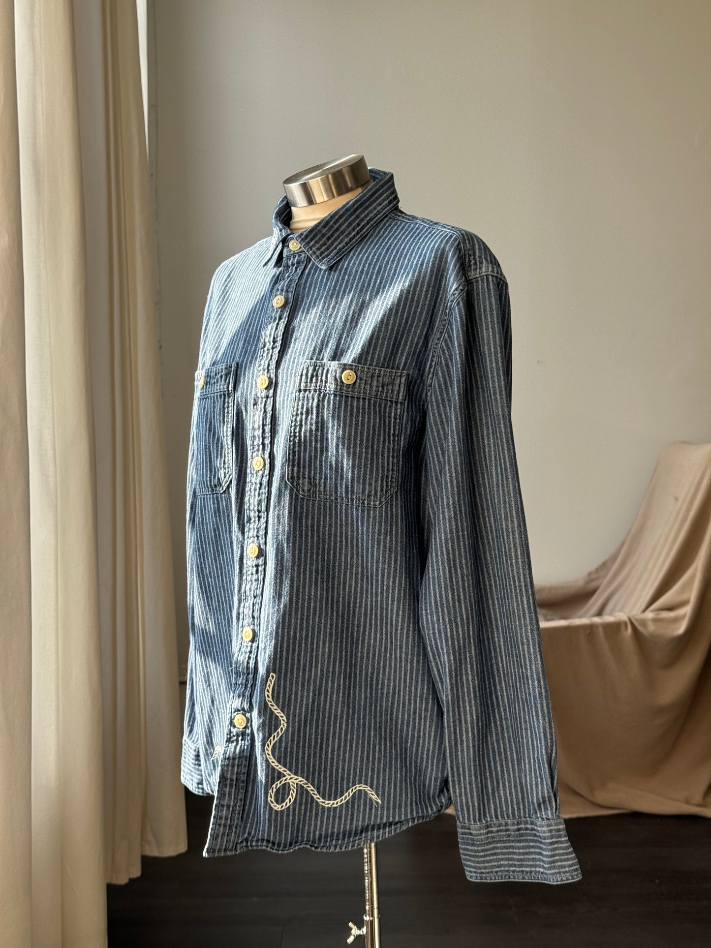 Jaxson Handcrafted Embroidered Old Souls Button Down