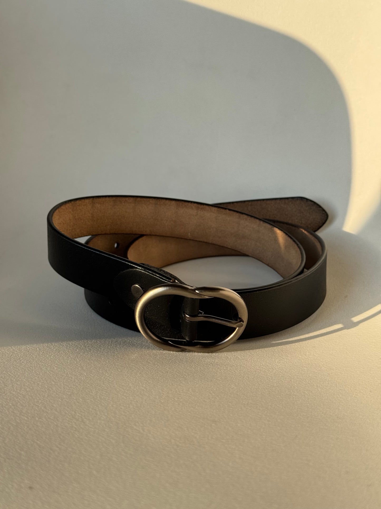 Michael Classic Gunmetal Belt In Black