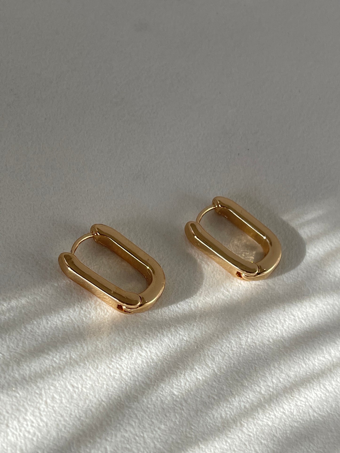 Sean Stainless Steel Hug Hoop Earring In Gold
