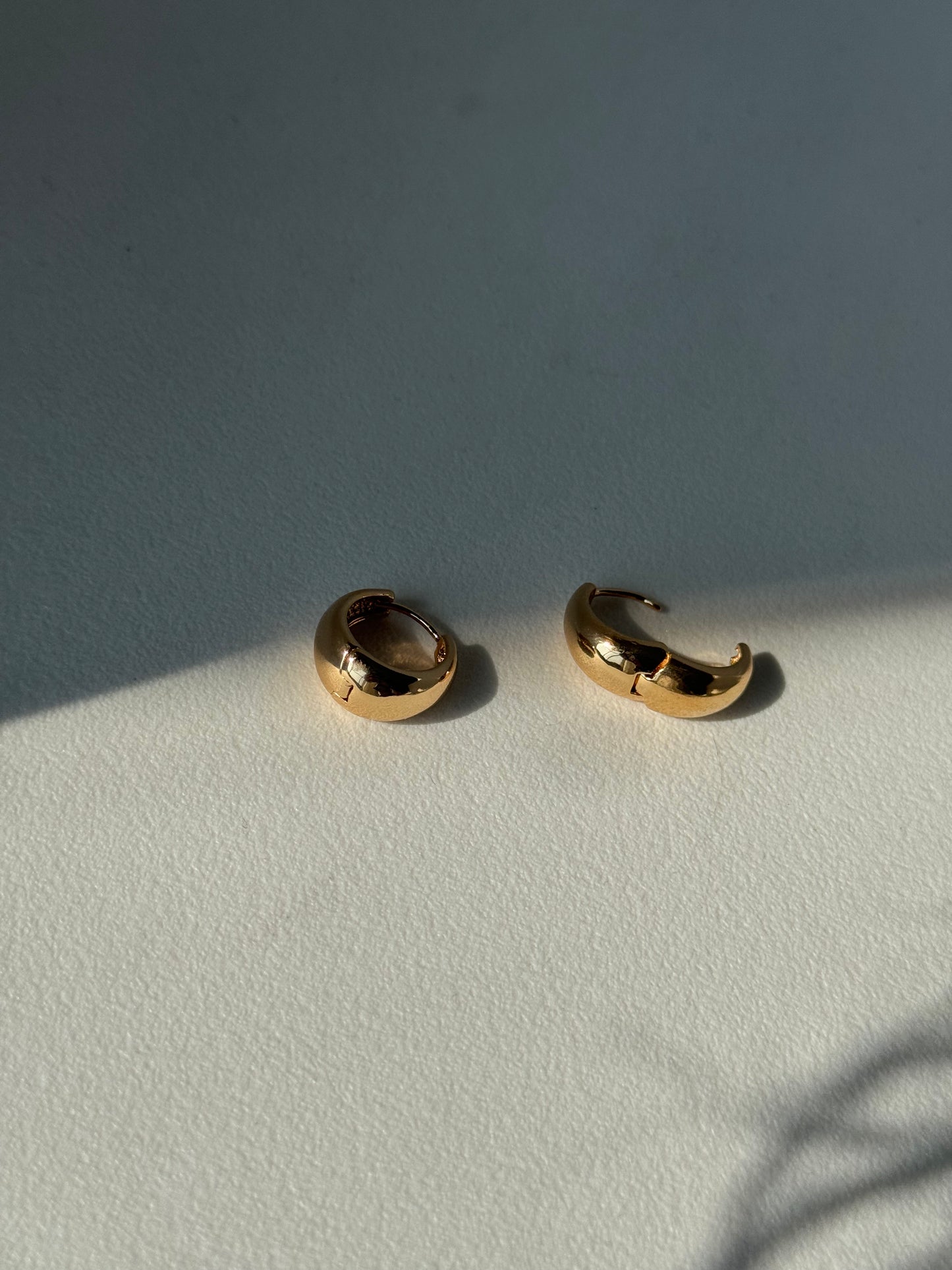 Hensley Dome Hug Hoop Earring In Gold