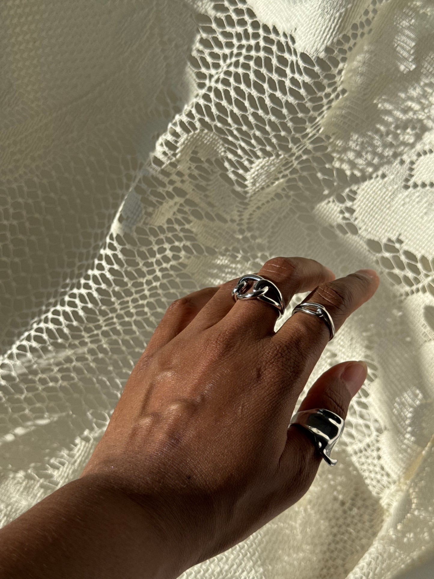 Paul Classic Single Link Ring In Silver