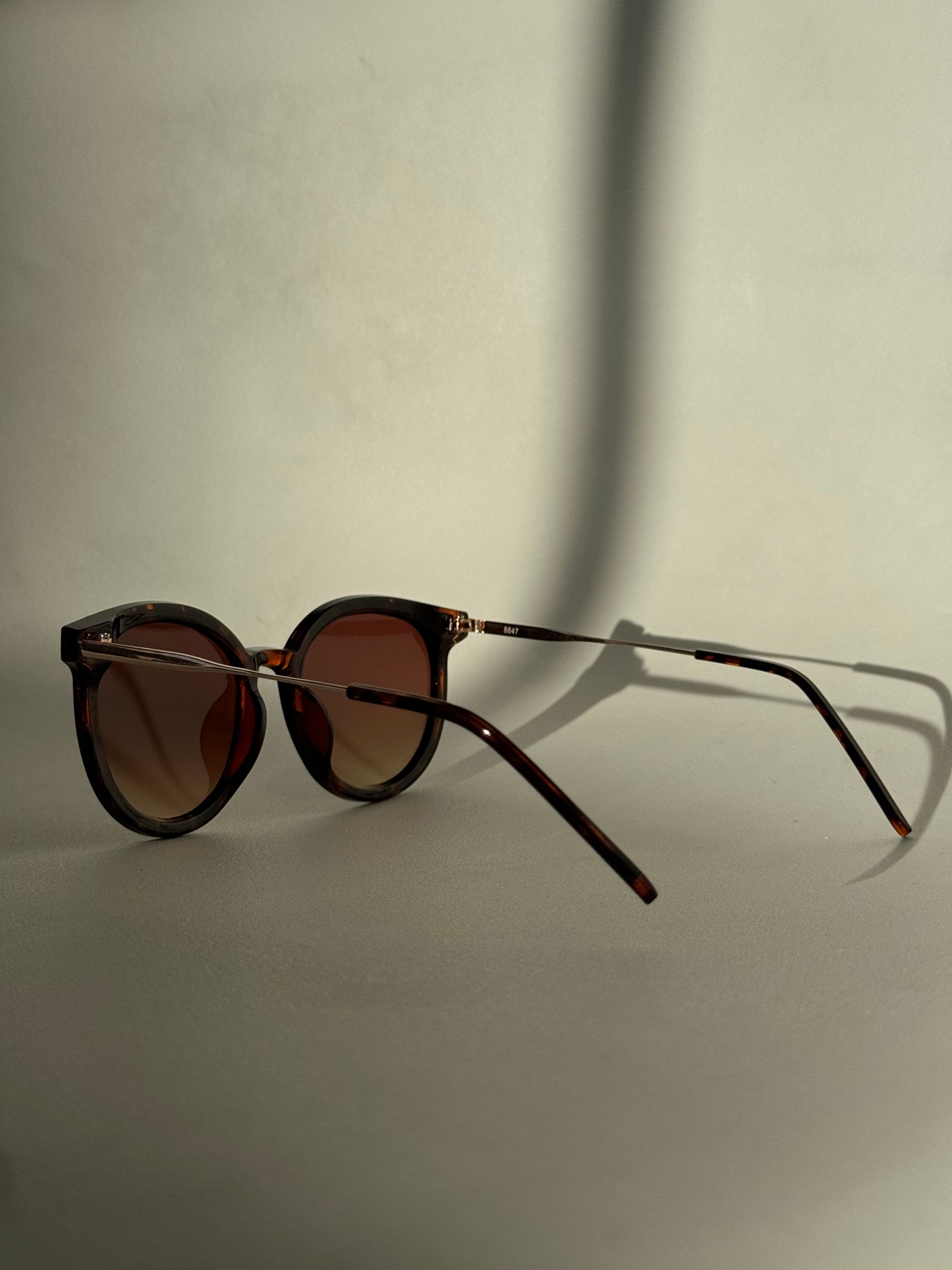 Patrick Tri Stud Sunglasses In Tortoise