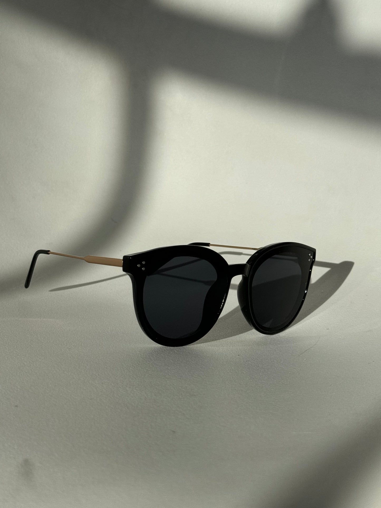 Priscilla Tri Stud Sunglasses In Black