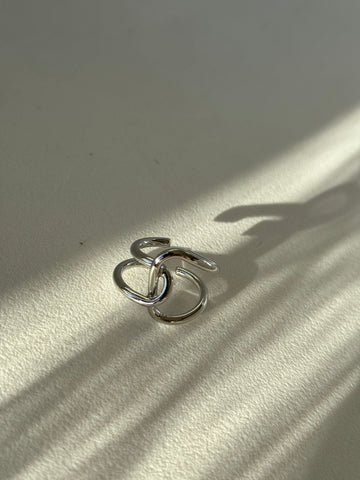 Fabian Infinity Ring In Silver