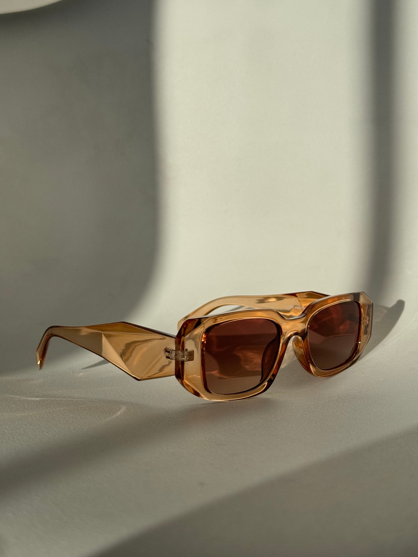 Tammy Square & Geo Sunglasses In Terracotta