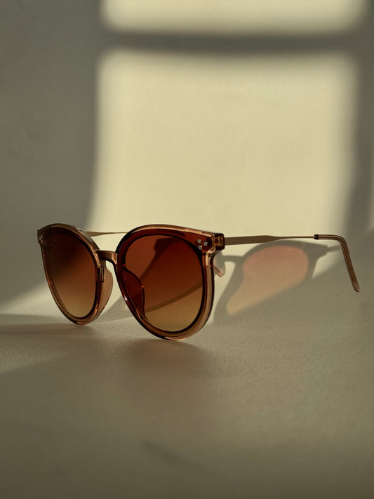 Patrick Tri Stud Sunglasses In Taupe