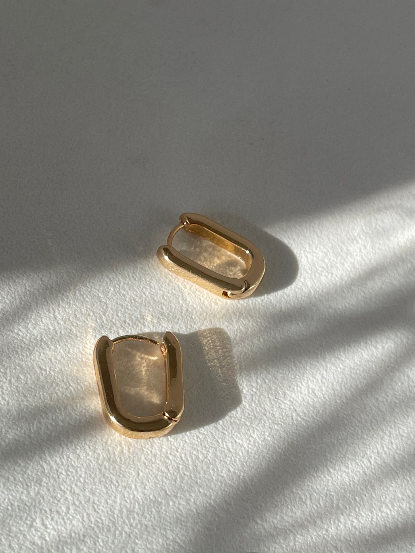 Sean Stainless Steel Hug Hoop Earring In Gold