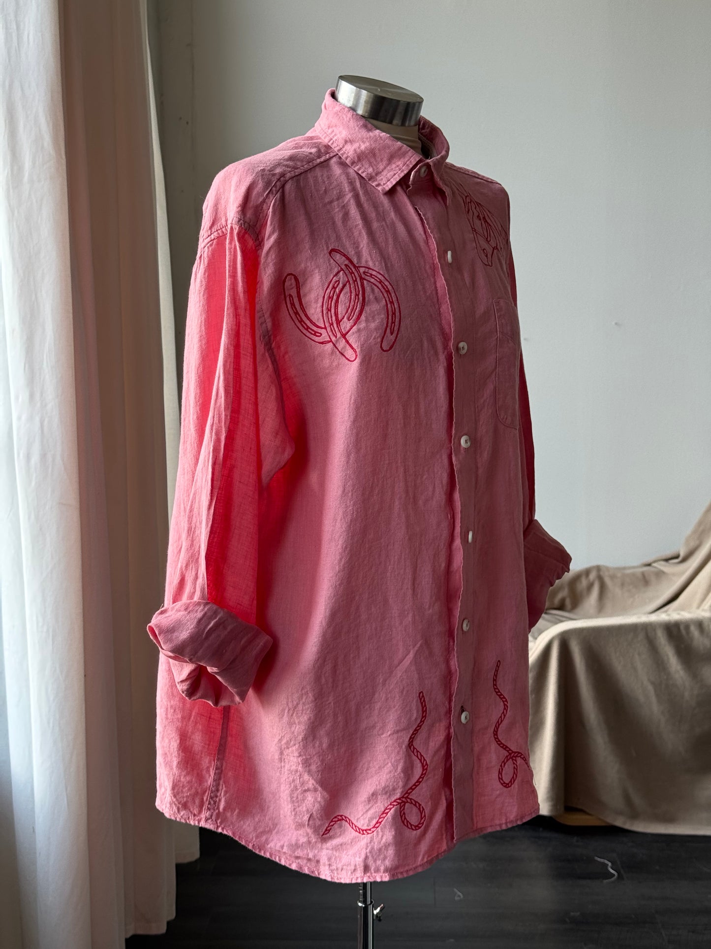 Jaxson Handcrafted Embroidered Button Down