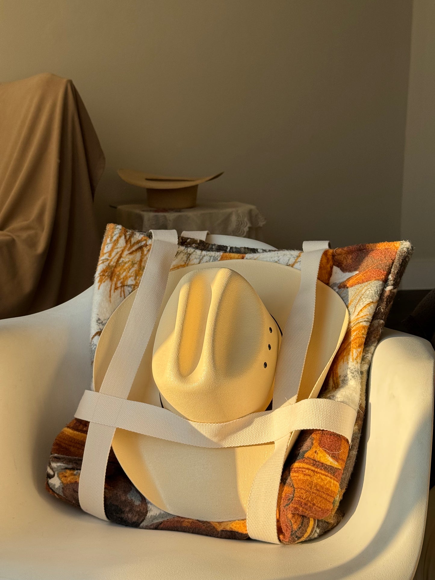 Magnus Handcrafted Tote Hat Holder Bag