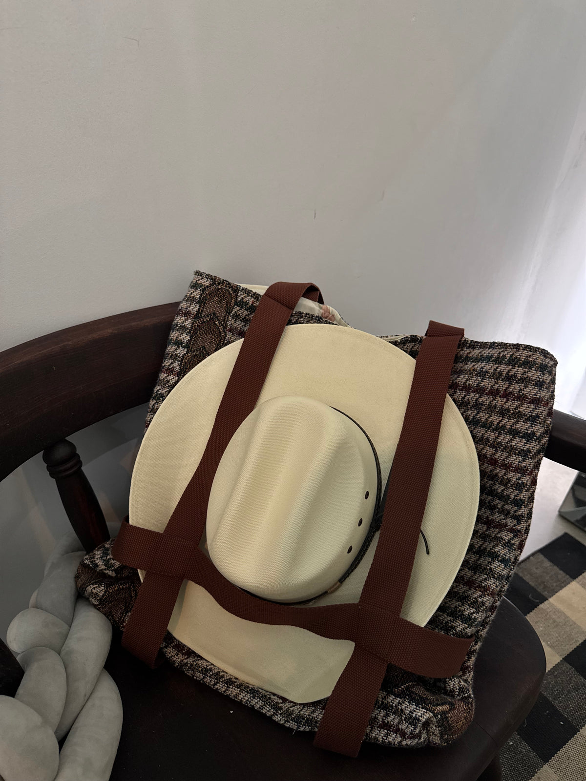 Haselden Handcrafted Hat Holder Tote Bag