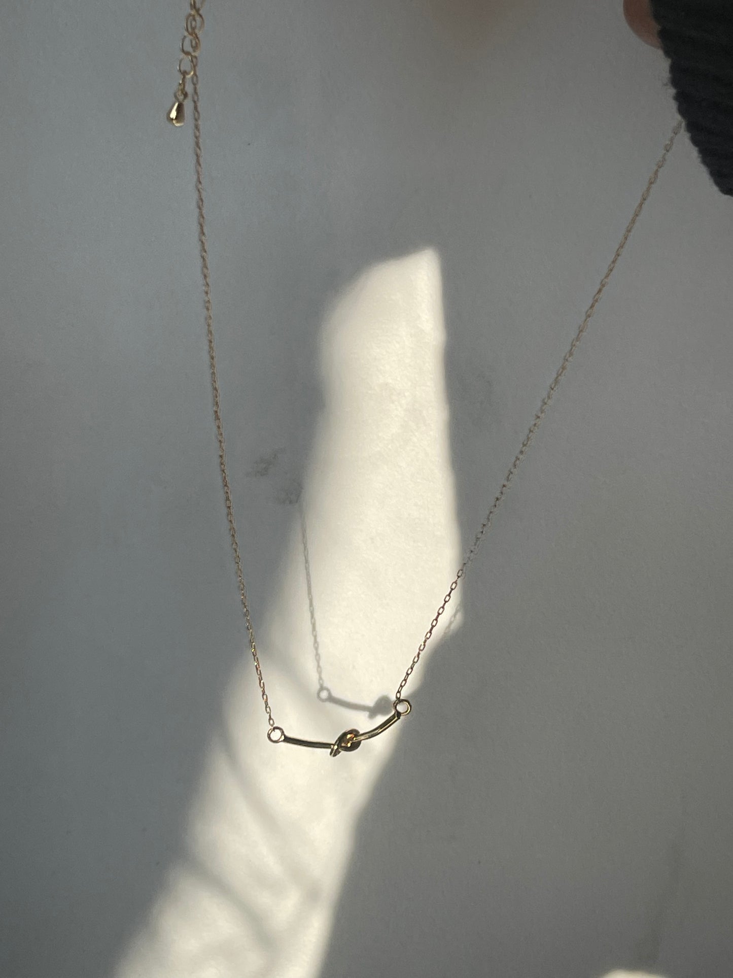 Forget Me Knot 18K Gold Plated Necklace