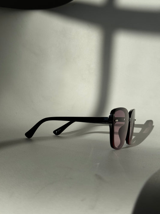 Cherie 70s Style Sunglasses in Blush