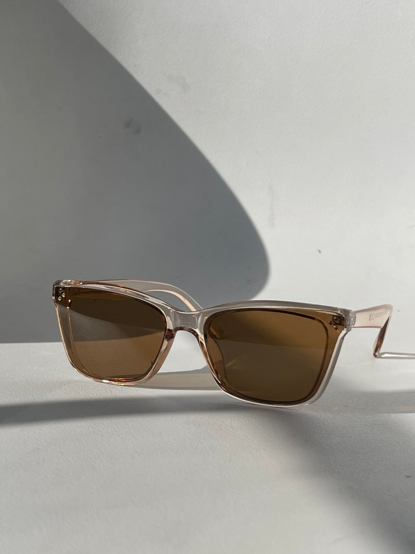 Tangi Triple Stud Classic Sunglasses In Taupe