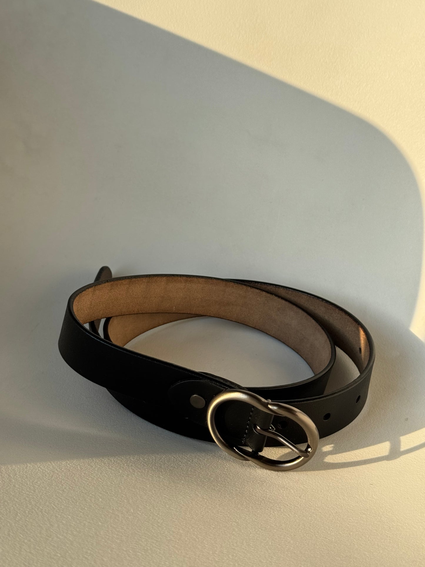 Michael Classic Gunmetal Belt In Black