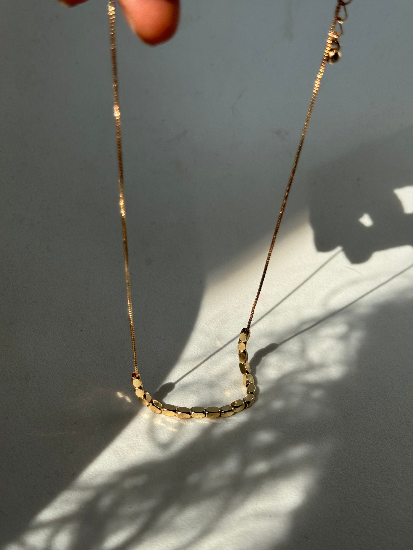 Nadine Nugget Gold Dipped Necklace In Gold